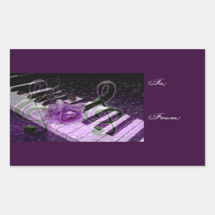 Musik der Liebe, Purle_ Rechteckiger Aufkleber