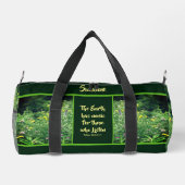 Musik der Natur inspirierendes Zitat Duffle Bag (Rückseite)