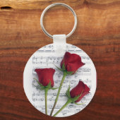 Musik der Rose Schlüsselanhänger (Vorderseite)