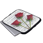 Musik der Rosen Laptopschutzhülle (Vorne Knopf)