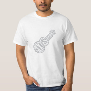 Musik der Sechziger- abstrakte Gitarre. T-Shirt