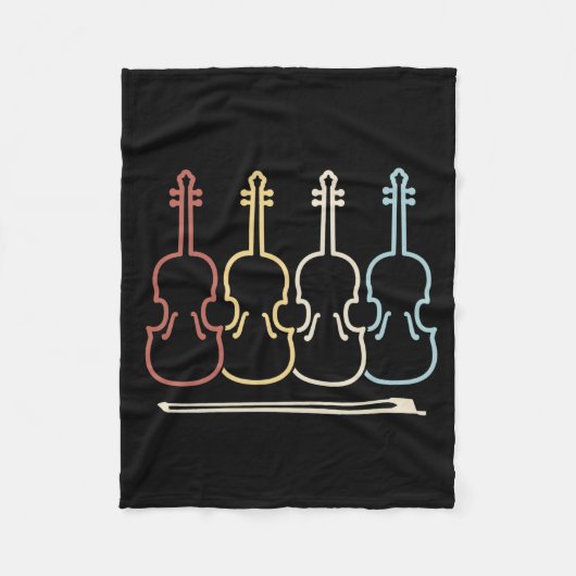 Musik der Violine Fleecedecke (Vorderseite)