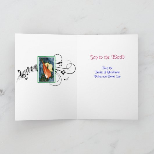Musik der Weihnachtskarte Feiertagskarte (Innenseite)