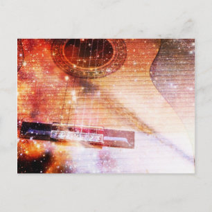 Musik der Weltpostkarte Postkarte