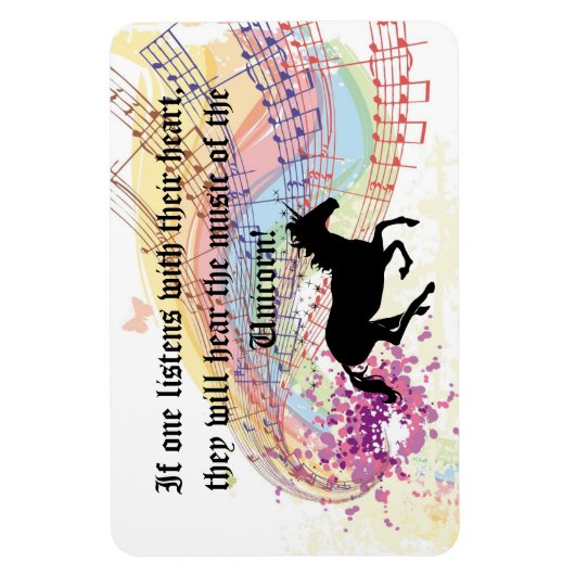 Musik des Einhorns Magnet (Vertikal)