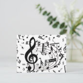 Musik des Herzens_ Postkarte (Stehend Vorderseite)