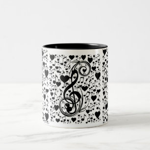 Musik des Herzens_ Zweifarbige Tasse