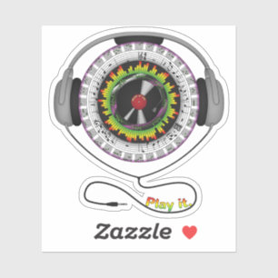 Musik des Kontaktstickers Aufkleber