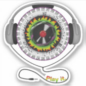 Musik des Kontaktstickers Aufkleber (Vorderseite)