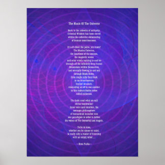Musik des Universums-Posters Poster