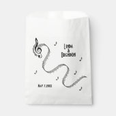 Musik-Design-Veranstaltung / Hochzeitskalligrafie Geschenktütchen (Vorderseite)