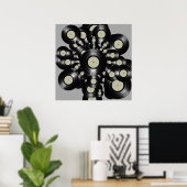 Musik-Design Vinyl-Platten Poster (Heimbüro)