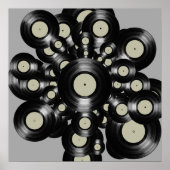 Musik-Design Vinyl-Platten Poster (Vorne)