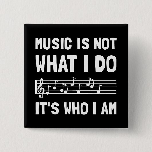 Musik, die ich bin button (Vorderseite)