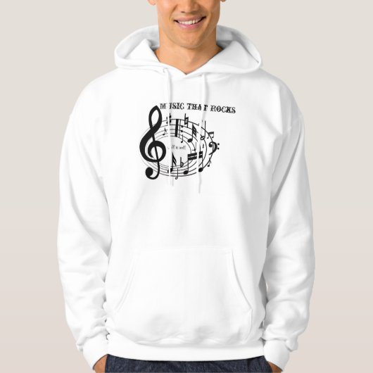 Musik, die rocks_ hoodie (Vorderseite)