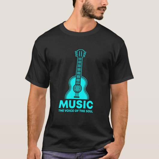 Musik Die Stimme der Soul-Gitarre T-Shirt (Vorderseite)
