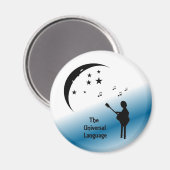 Musik... Die Universelle Sprache Magnet (Vorderseite/Rückseite)