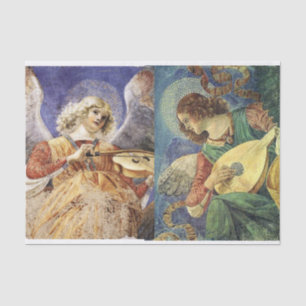 MUSIK, DIE WEIHNACHTSengel MACHT Seidenpapier