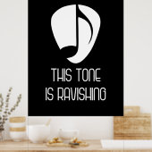 Musik Dieser Ton ist am Bersten Poster (Küche)