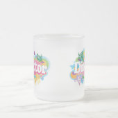 Musik-Direktor Retro Explosion Mattglastasse (Mittel)