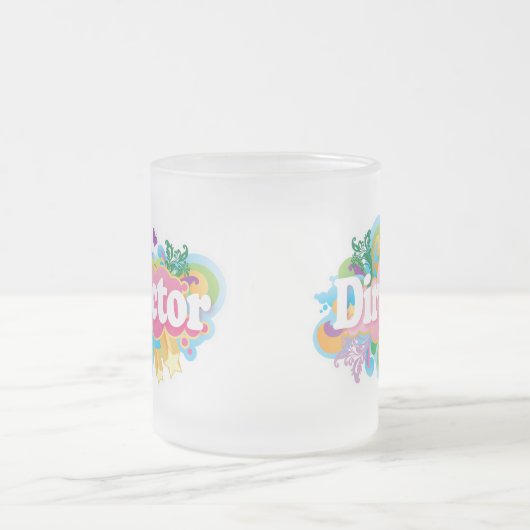 Musik-Direktor Retro Explosion Mattglastasse (Mittel)