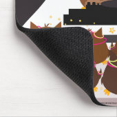 Musik DJ-Eulen-Entwurf - Mousepad (Ecke)