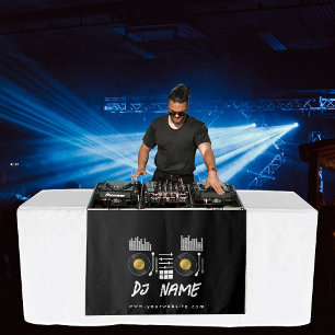 Musik-DJ-Geschäft-Plattenteller-Tischläufer-Banner Wandteppich