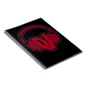 Musik-DJ-Kopfhörer Notizblock (Rechte Seite)