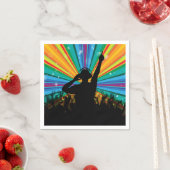 Musik-DJ-Papierservietten Serviette (Beispiel)