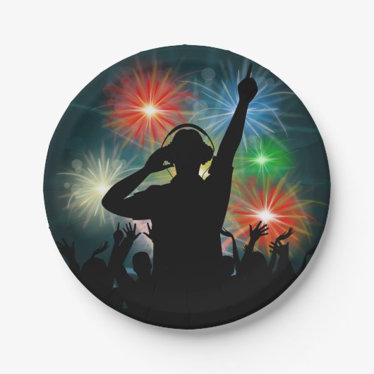 Musik DJ-PapierTeller Pappteller (Vorderseite)