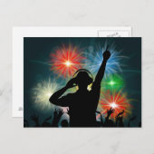 Musik-DJ-Postkarte Postkarte (Vorne/Hinten)