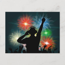 Musik-DJ-Postkarte Postkarte