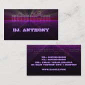 Musik-DJ-Visitenkarte Visitenkarte (Vorne/Hinten)