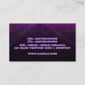 Musik-DJ-Visitenkarte Visitenkarte (Rückseite)