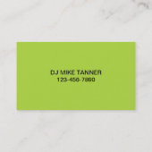 Musik DJ-Visitenkarten Visitenkarte (Rückseite)