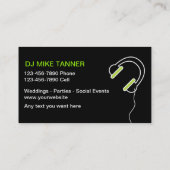 Musik DJ-Visitenkarten Visitenkarte (Rückseite)