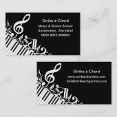 Musik-Drama-Schulwerbungs-Werbeaktion Visitenkarte (Vorne/Hinten)