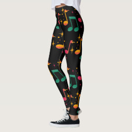 Musik drucken leggings