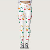 Musik drucken leggings (Vorderseite)