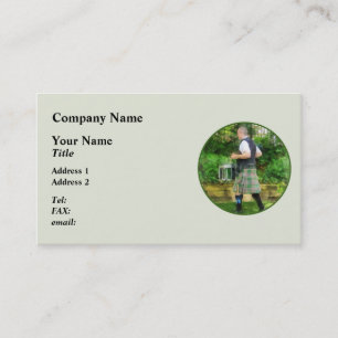 Musik - Drummer in Pipe Band Visitenkarte