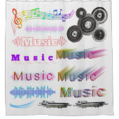 Musik Duschvorhang (Vorderseite)