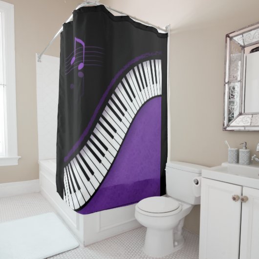 Musik Duschvorhang (Beispiel)