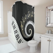 Musik Duschvorhang (Beispiel)