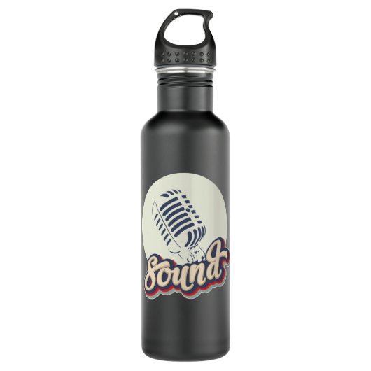 Musik Edelstahlflasche (Vorderseite)
