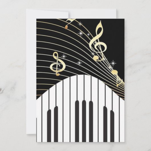 Musik Einladung (Vorderseite)