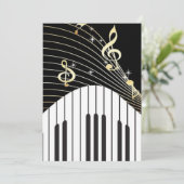 Musik Einladung (Stehend Vorderseite)