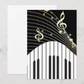 Musik Einladung (Vorne/Hinten)