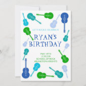 Musik Einladung zum Geburtstag (Vorderseite)