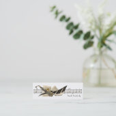 Musik-Entwurfs-MiniVisitenkarten Mini Visitenkarte (Stehend Vorderseite)