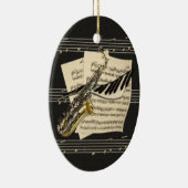 Musik-Entwurfs-personalisierte Verzierung Keramikornament (Rechts)